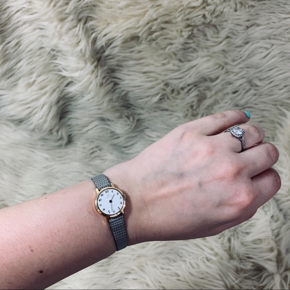 HAMILTON vintage dainty crocodile strap watch - Picture 7 of 10